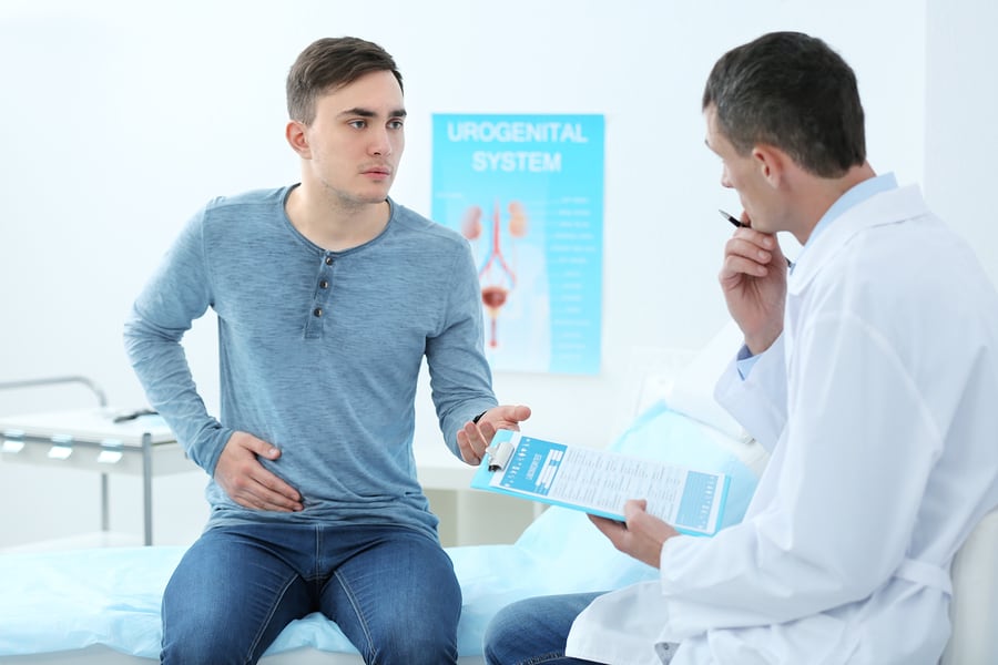Man meeting with a doctor